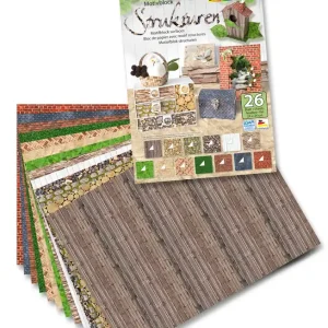Schneller Versand Motivblock Strukturen 24x34cm 26 Blatt in 13 Motiven