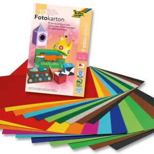 Fotokartonblock, 300g/m², 22x33cm 10 Blatt, farbig sortiert Saisonangebot