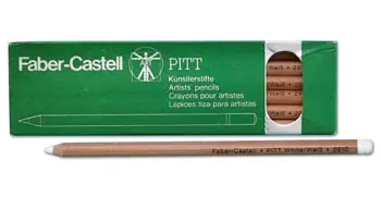 Sichere Zahlung Pitt Weißstift rund