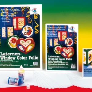 Schneller Versand Laternen-Window-Color-Folie 5 Blatt, 33 x 46 cm