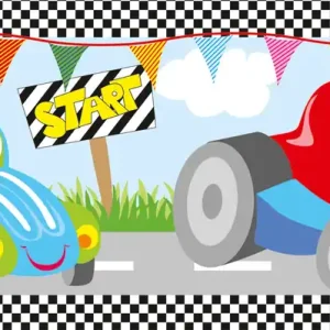 Laternenzuschnitt Motiv: Rennwagen 115g/m², 20x50cm, 1 Bogen Saisonangebot