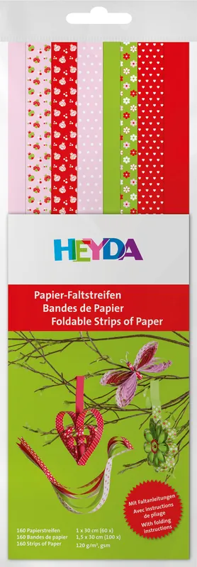 Papier-Flechtstreifen 160 Streifen 30cm lang Preis Gesenkt