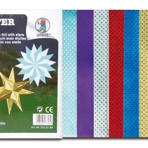 Faltblätter Sternchenfolie 20x20cm Preiswert