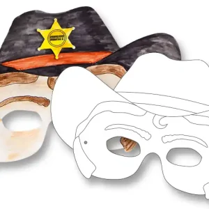 Kindermasken in 6 Motiven sortiert 6 Stück, weiß Direkt Vom Hersteller