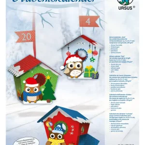 Adventskalender Eule - bedruckt Material für 24 Geschenkboxen Preisknaller