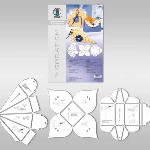 Zertifiziert Schablonen-Set 4 3 Schablonen f. versch. Schachteln