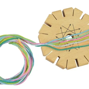 Knüpfblüte aus Schichtholz mit beidseitigem Aufdruck Nur Heute