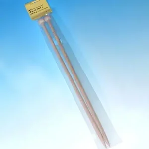 Holz-Stricknadel - Jackennadel 8,0 mm, 35 cm Mengenrabatt