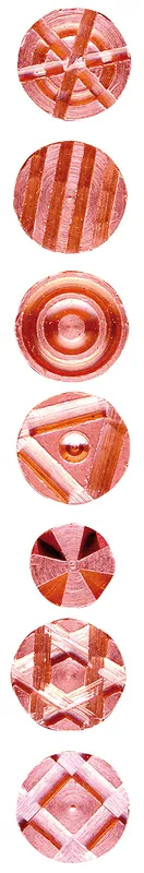 Brennstempel-Set für Brandmalkolben 7 Stempel mit Gewinde Günstig