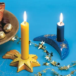 Kerzenhalter Mond und Stern 2 Motive ca 12,5cm Top-Qualität