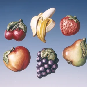 Reliefform ”Obst” 6 Motive, Größen 5-8cm Preiswert