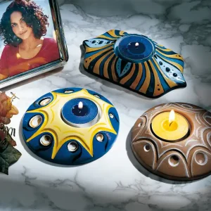 Gießform ”Kerzenhalter” 2 Motive ca. 14cm Highlight