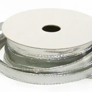 Beliebt Silberband, doppelseitig mit Drahtkante 10m