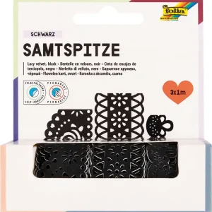 Must-Have Samtbordüren, 3 Rollen in versch. Breiten á 1m