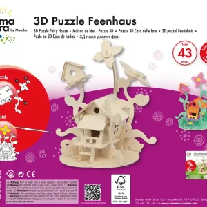 Premium 3D Puzzle Feenhaus 43 Holzteile