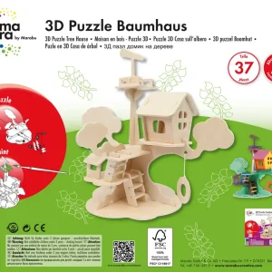 Beliebt 3D Puzzle Baumhaus 37 Holzteile