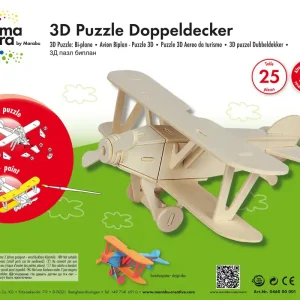 Billig 3D Puzzle Doppeldecker 25 Holzteile