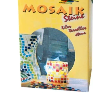 Billig Mosaik-Glassteine Spiegelsteine 200 g., 100 Stück 15x15 mm