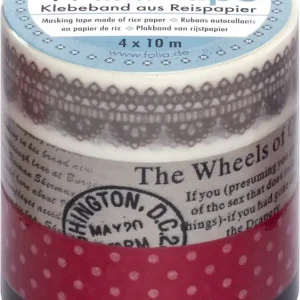 Sale Washi Tape Set: Vintage 3x15mm1x5mm breit, 10m lang