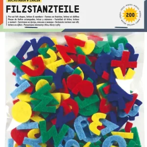 Jetzt Bestellen Filzstanzteile Buchstaben u. Zahlen 200 Teile, ca.25mm