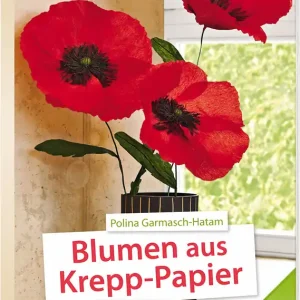 Blumen aus Krepp-Papier Handgefertigt