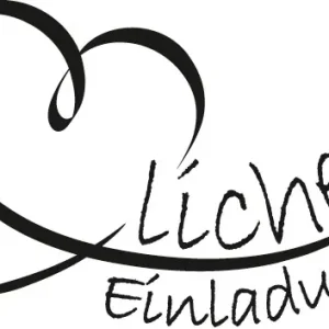 Kostenfreie Lieferung Motivstempel ”Herzliche Einladung” Motivgröße: 65x43 mm