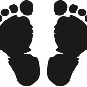 Motivstempel ”Füsse” Motivgröße: 35x28 mm Highlight