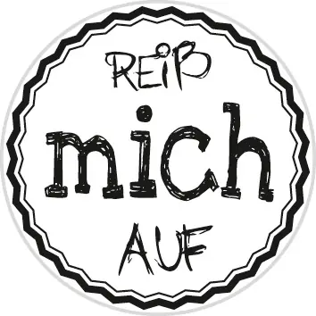 Meistverkauft Stempel ”Reiß mich auf” rund, ø 30mm