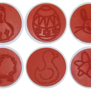 Weltweiter Versand Osterstempel 6er-Set Ø 7,5 cm