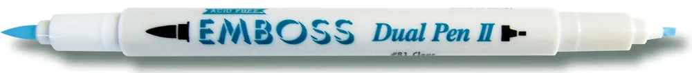 Embossingstift transparent mit feiner und Kalligraphiespitze Top-Qualität