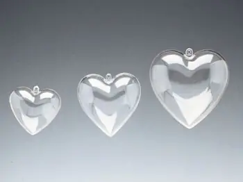 Kunststoffherz transparent Limited Edition