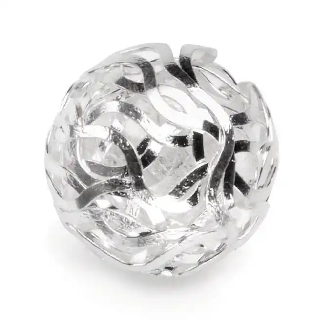 Breitbandkugeln, 20mm, 3 Stück, versilbert Nur Heute