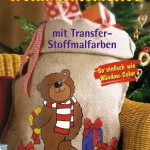 Im Trend Weihnachtsmotive mit Transfer-Stoffmalfarben