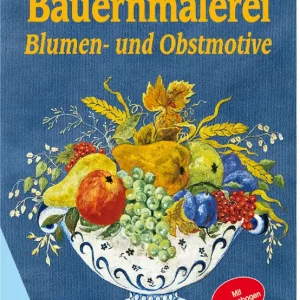 Begrenztes Angebot Bauernmalerei Blumen und Obstmotive