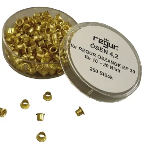 Messing-Ösen 4,2 250 Stück in Dose Heißes Angebot