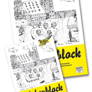 Wochenendangebot Zeichenblock mit Leinenecken, 120g/m² DIN A4, 10 Blatt, weiß