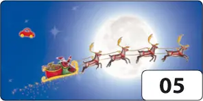 Transparentpapier 115g/m², 23x33cm 5 Blatt, ”Rentierschlitten” Heute Kaufen