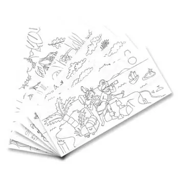 Ausmal-Laternenzuschnitte 115g/m² 22x51 cm, 30 Blatt sortiert Versand Am Gleichen Tag