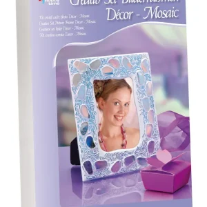 Creativ Set Décor-Mosaik Bilderrahmen weiss/blau Gratis Versand