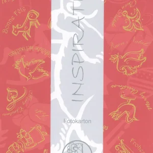 Fotokarton Inspiration 5 Blatt Motiv Frohes Fest rot 300g/qm Bestseller