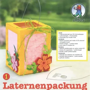 Laternen-Rohling aus 3D-Welle 13/18 mittelblau 1 Stück Saisonangebot