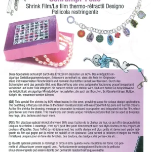 Schrumpffolie ”Kindermotive” je 1x bedruckt, 1x blanko, 26x20cm Top-Angebot