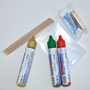 Ab Werk Metallic-Effect-Colour-Set ”Christmas” Farbe:rot,d´grün,gold