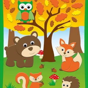 Moosgummi Bild 3D ”Waldtiere” Beliebt