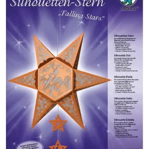 Premium Silhoutten-Stern ”Falling Stars” kupfer