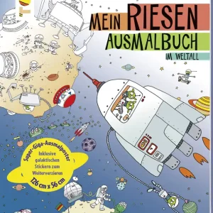Sonderangebot Riesen-Ausmalposter Weltall