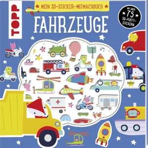 3D-Sitcker-Buch: Fahrzeuge Top-Preis