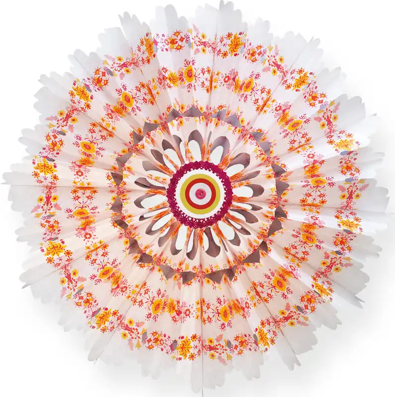 Limited Edition Butterbrottüten Blüten Bastelset 24 St., 10x22cm, Blumen-Bordüre