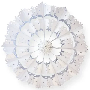 Neue Ware Butterbrottüten Blüten Bastelset 24 St., 10x22cm, weiß