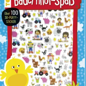 3D-Sticker u. Rätselbuch: Bauernhof-Spaß Must-Have